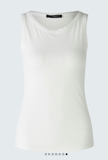 OUI FILIZ Top - cloud dancer