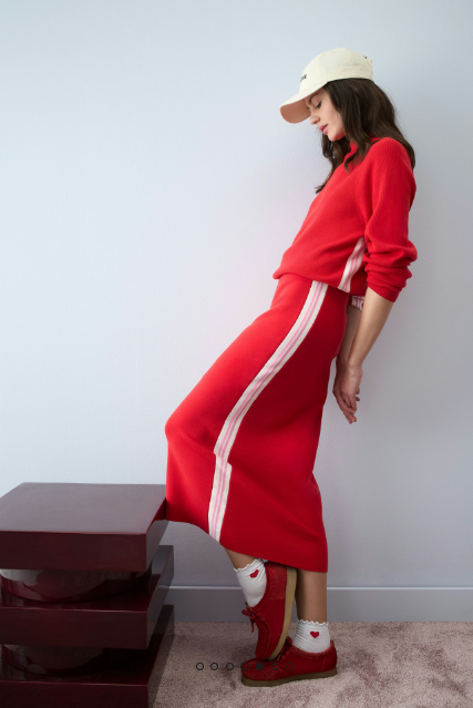 OUI Skirt high risk red