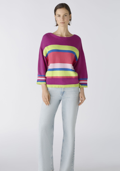 OUI JUMPER WITH COTTON AND VISCOSE CONTENT