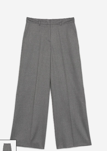 Marc O'Polo SUIT TROUSERS WIDE LEG MADE FROM A WOOL MIX