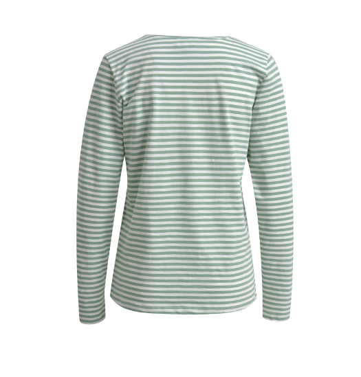 MILANO ITALY Striped Long Sleeve Top