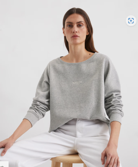 Marc O'Polo Relaxed sweatshirt with peached surface