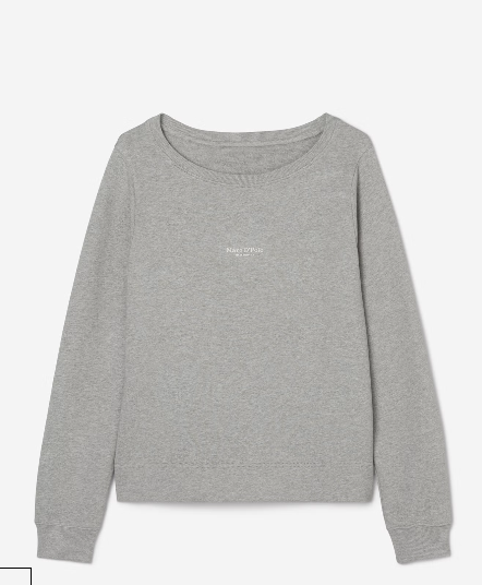 Marc O'Polo Relaxed sweatshirt with peached surface