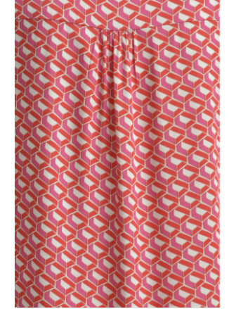 MILANO ITALY Dress w/ Collar in Poppy Print