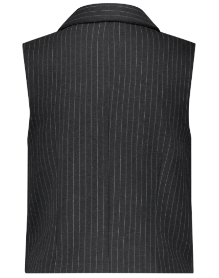 Red Button Waistcoat Punta Pinstripe