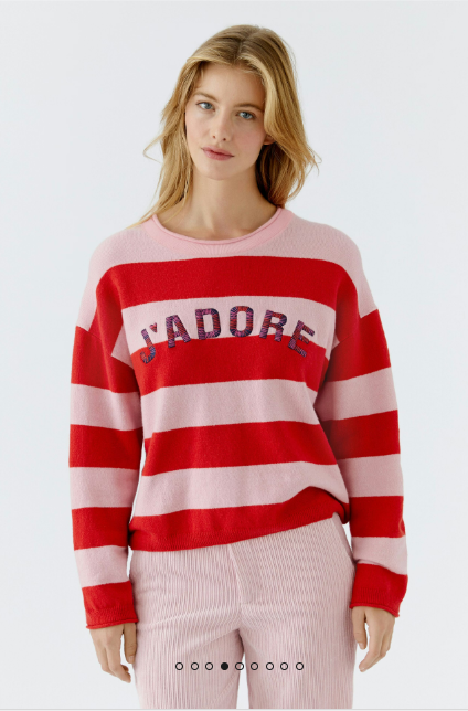 OUI Pullover Pink Rose