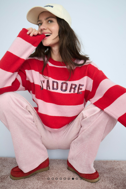 OUI Pullover Pink Rose