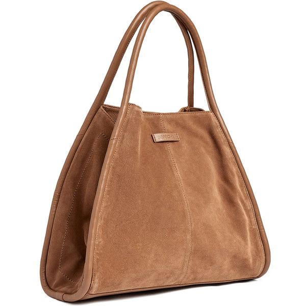 DEPECHE Suede Shopper Bag
