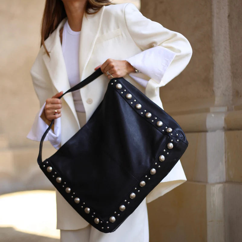 DEPECHE Shopper with studs