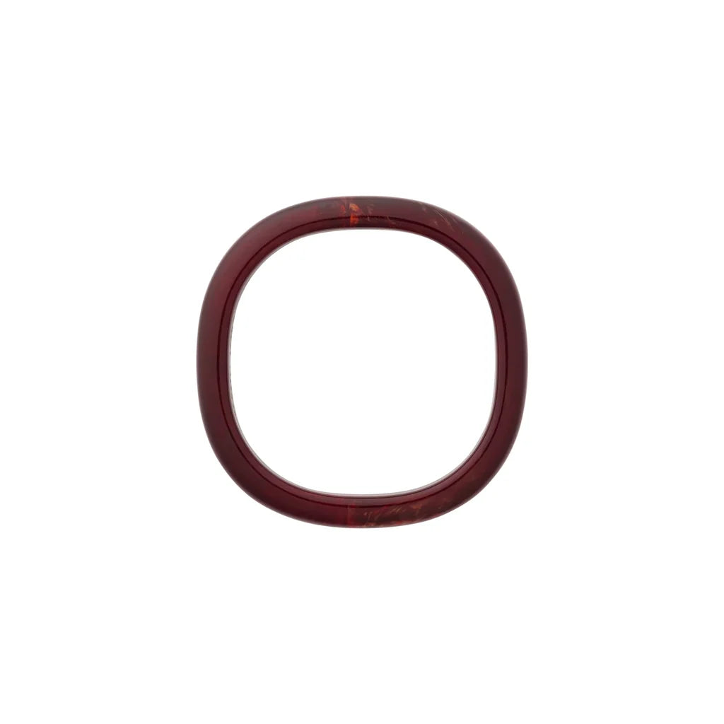 Vanessa Baroni Soft Edge Bangle bordeaux marble