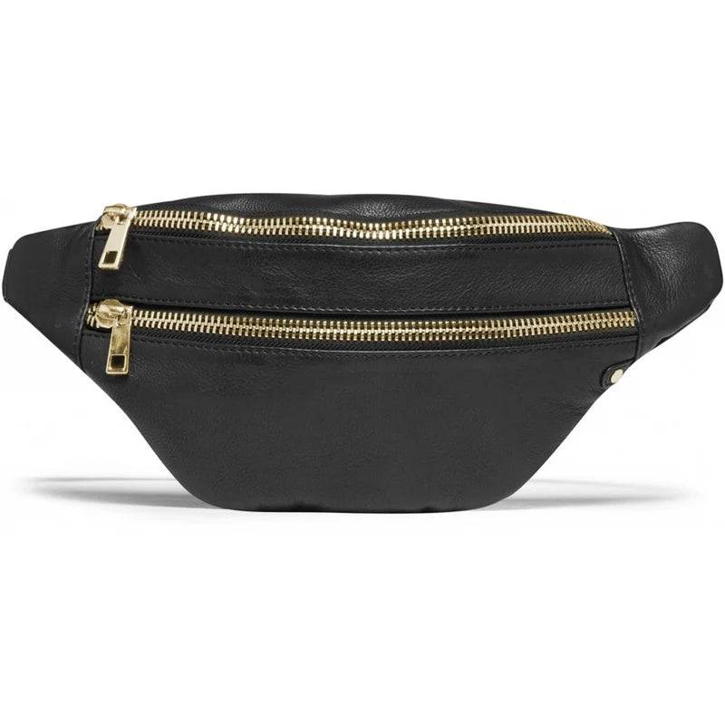 DEPECHE bumbag with golden zippers