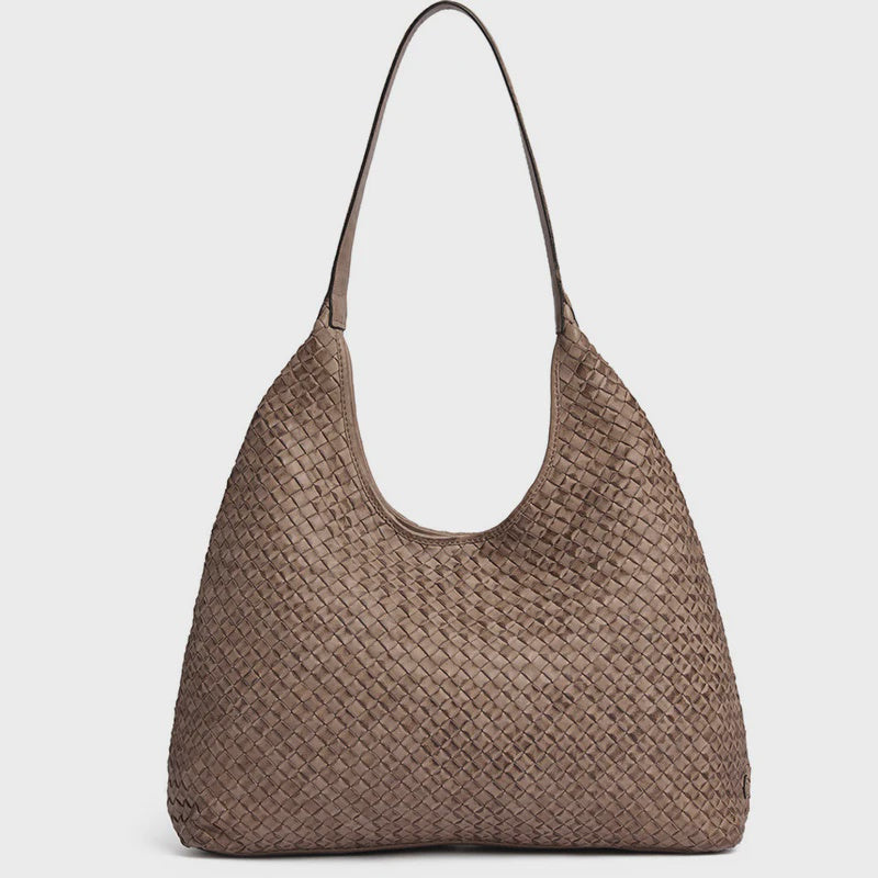 Depeche Sofya handwoven leather shoulder bag