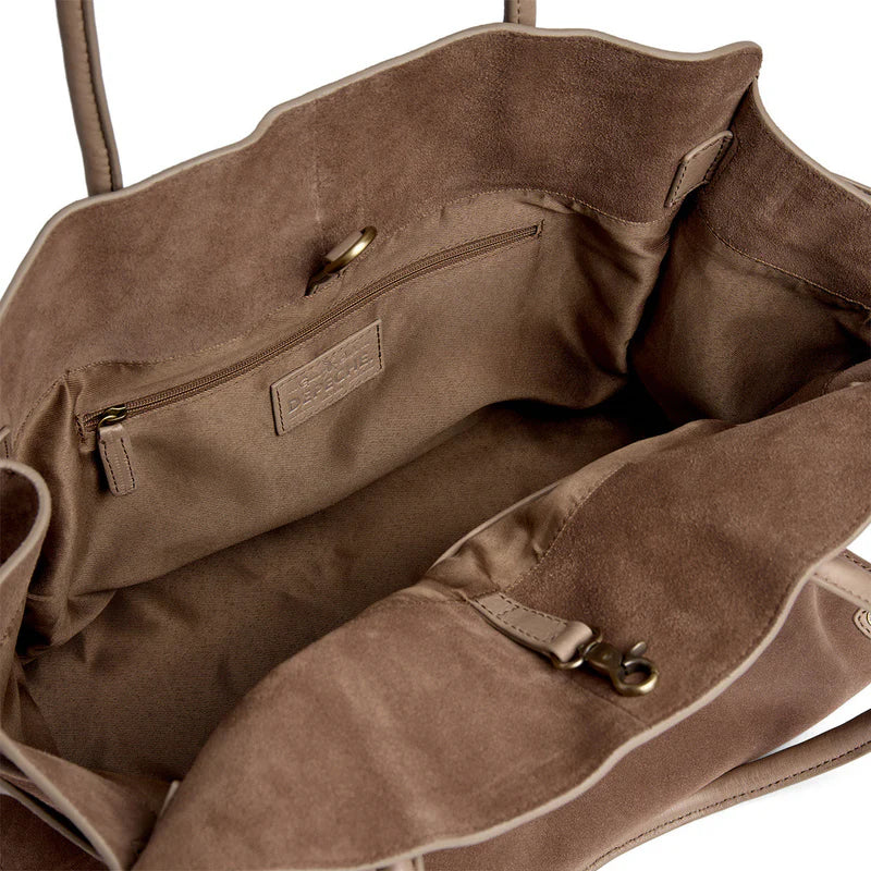 Depeche Suede shopper Taupe