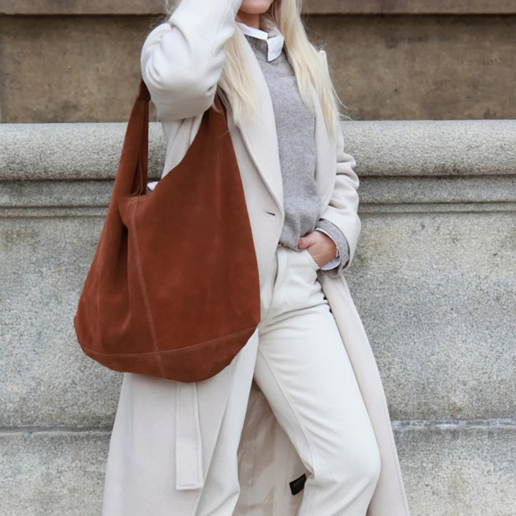 DEPECHE Suede shopper