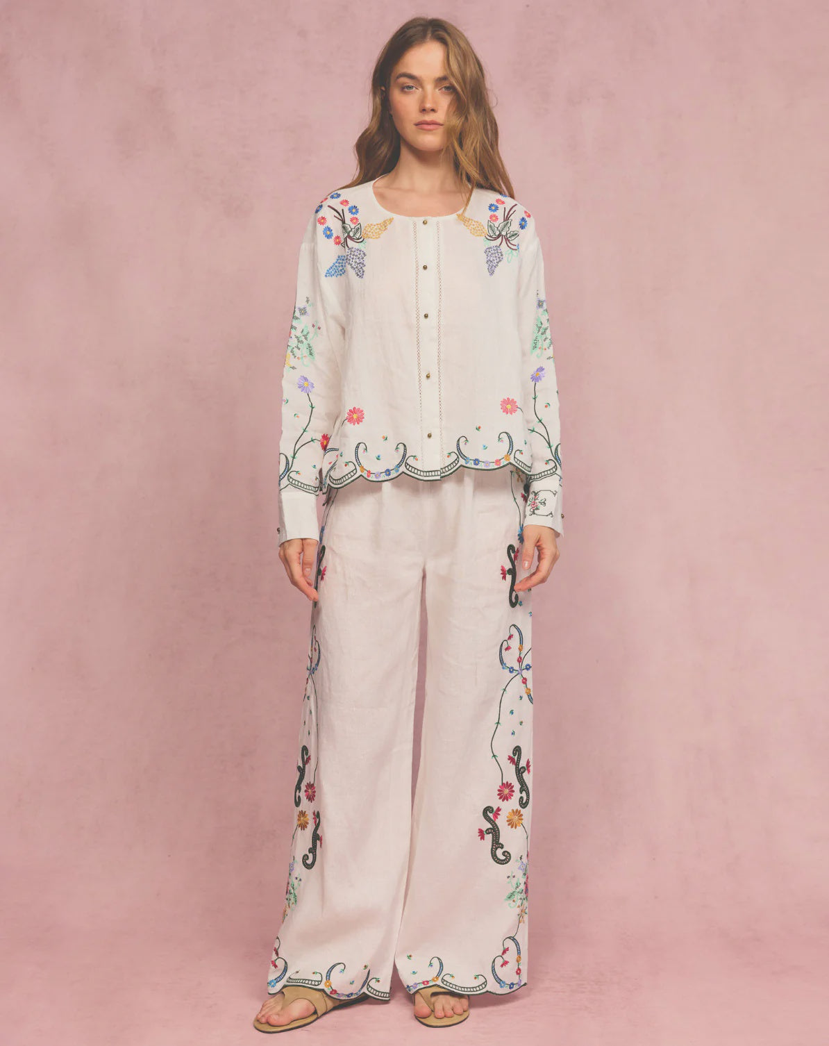 Me369    Alex Linen Kisses Pants