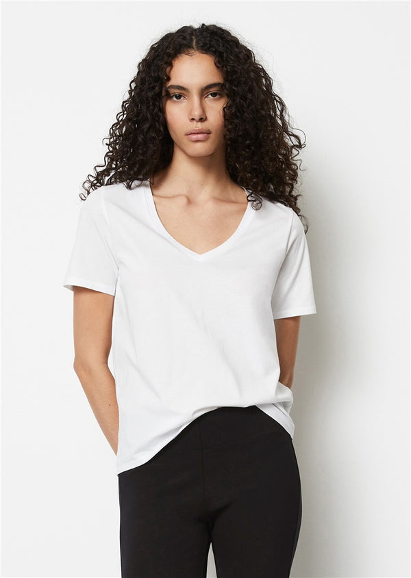 Marc O'Polo V-NECK T-SHIRT FROM ORGANIC COTTON