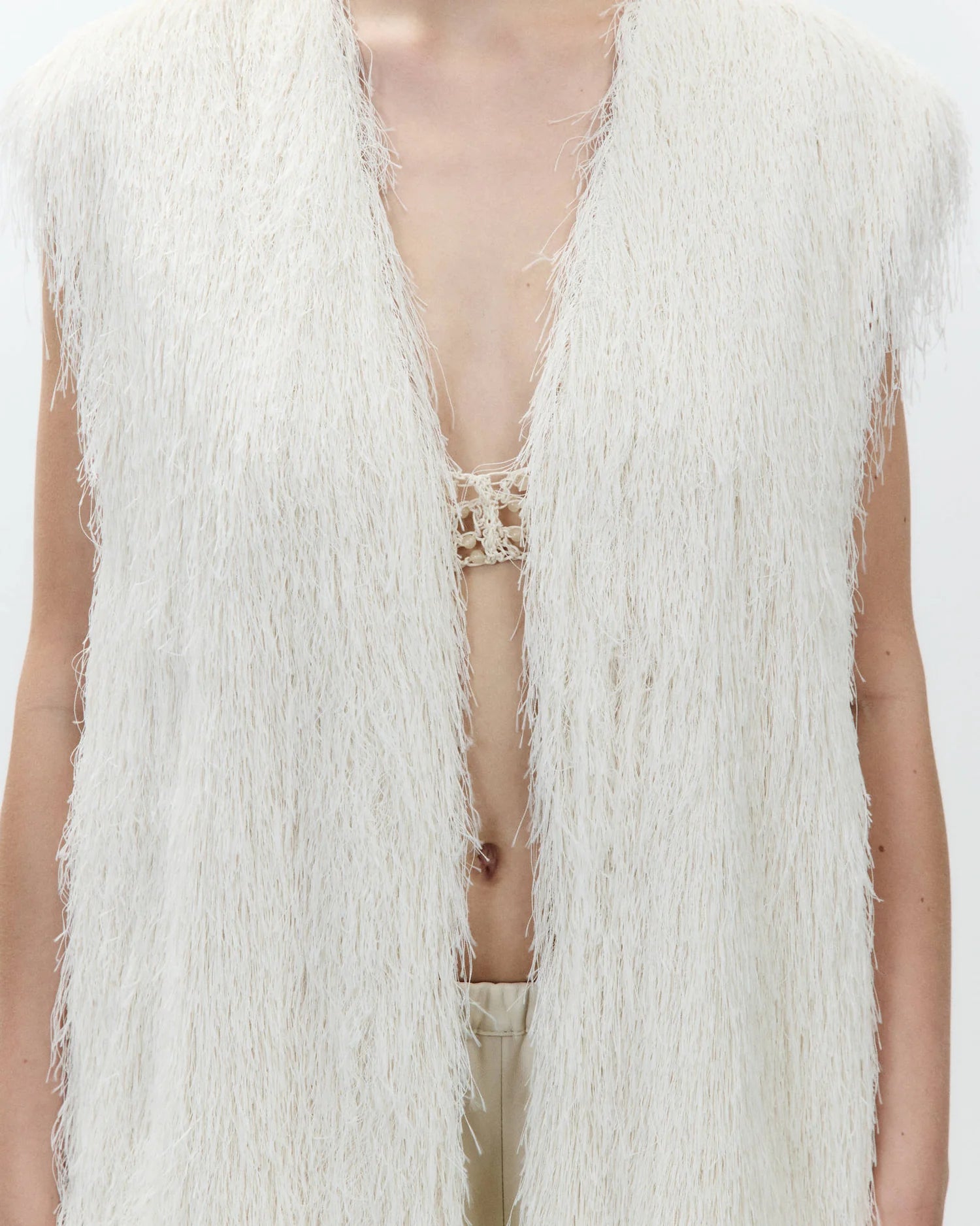 ALYSI FRINGED VEST