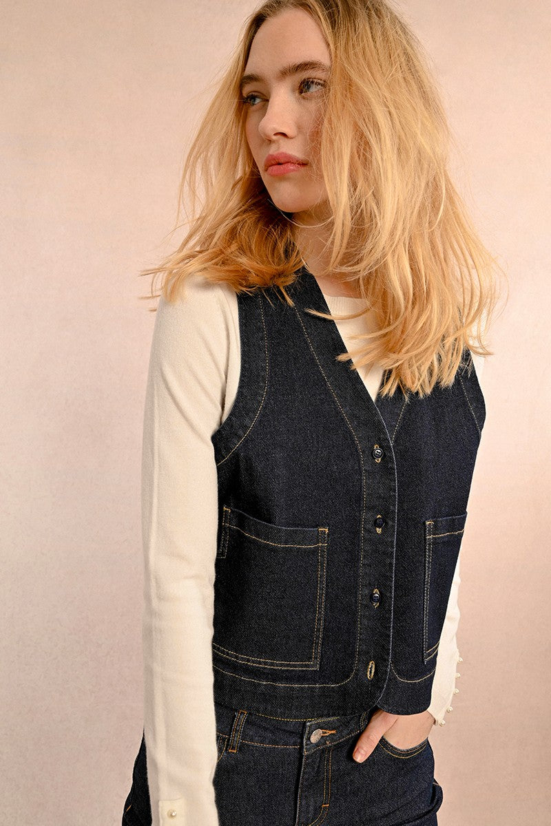 Molly Bracken Denim Waistcoat