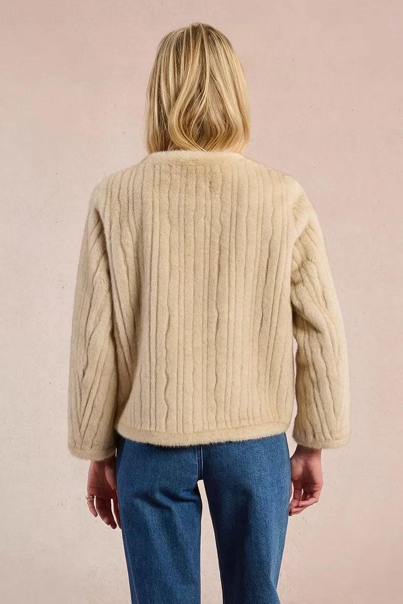 Molly Bracken Fur-effect officer jacket