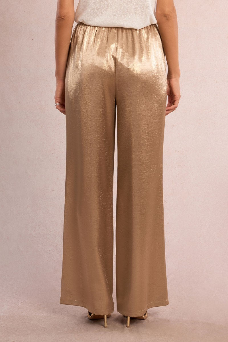 Molly Bracken High-waisted trousers, satin