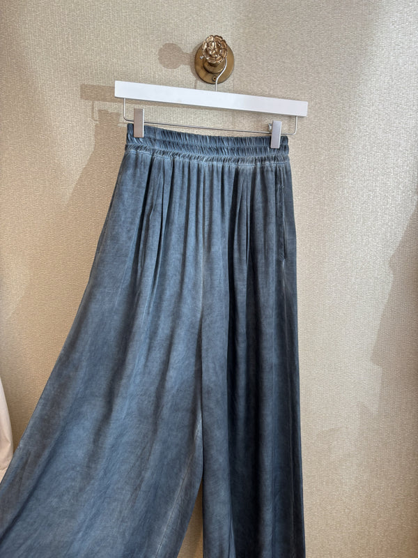 Sanctamuerte Palazzo Trousers Blue Matisse