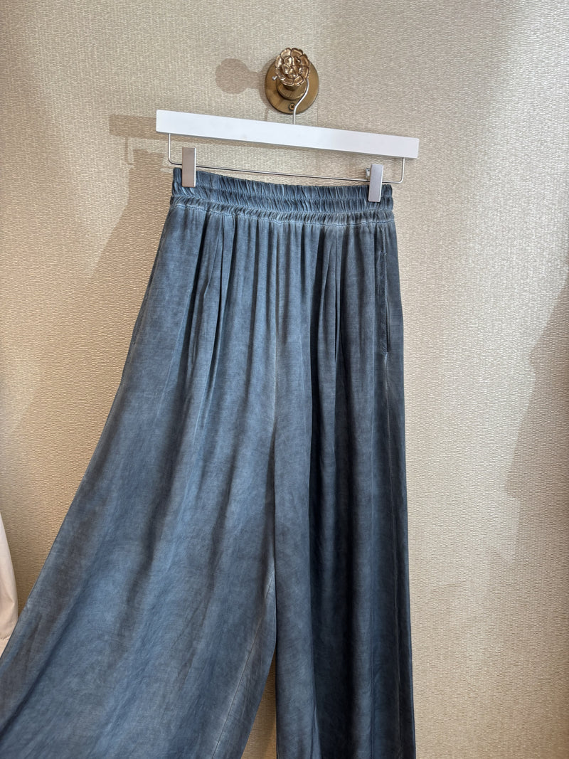 Sanctamuerte Palazzo Trousers Blue Matisse