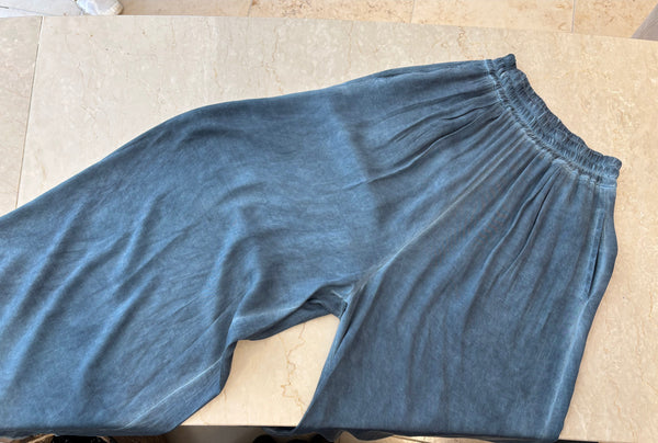 Sanctamuerte Palazzo Trousers Blue Matisse