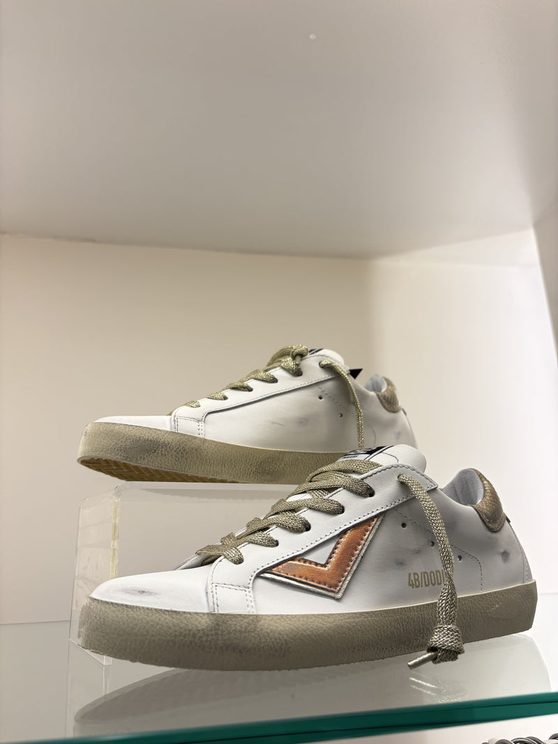 4B12 Suprime Bianco/Bronzo Trainers