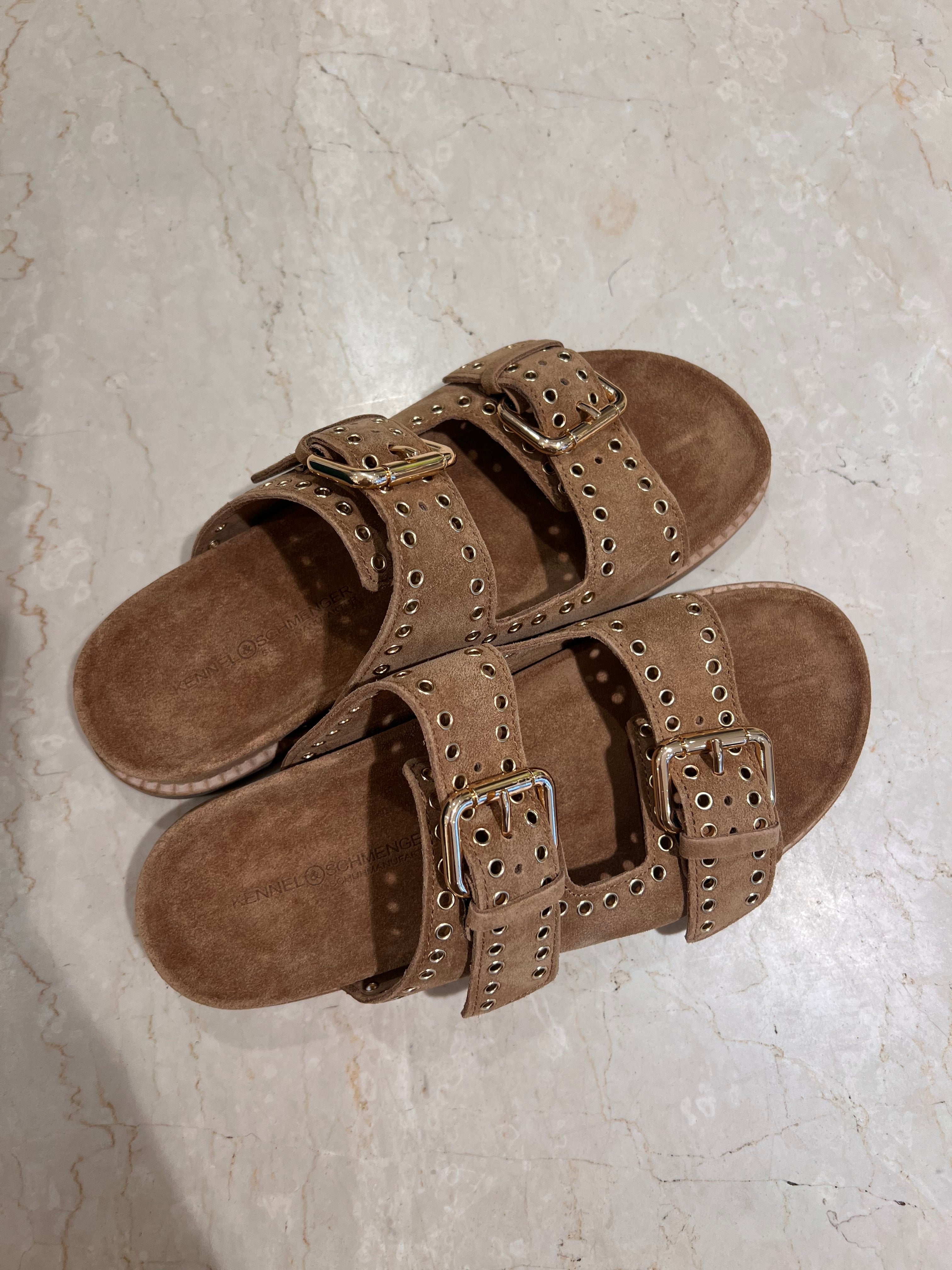 KENNEL & SCHMENGER MIMI suede golden brown