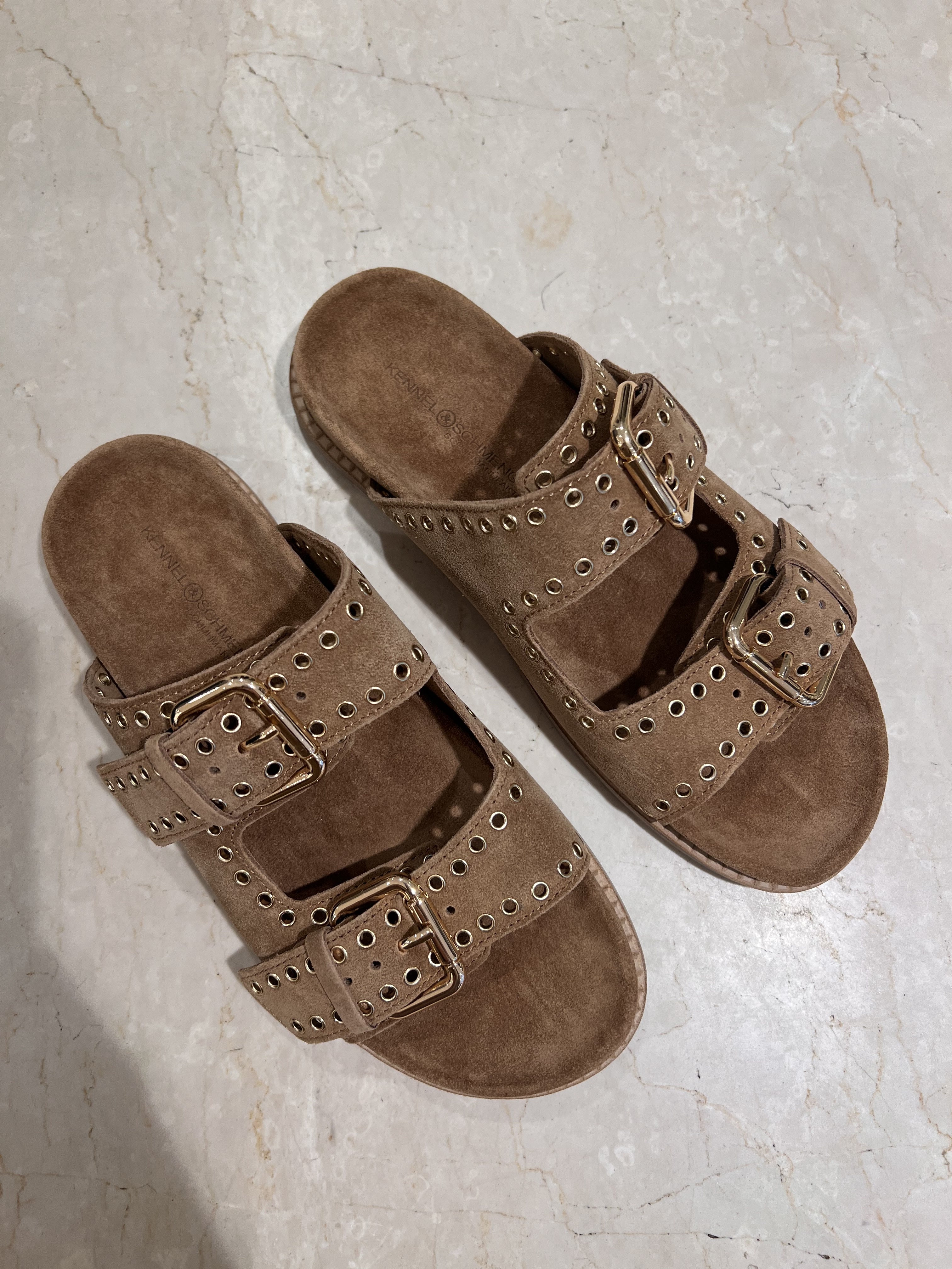 KENNEL & SCHMENGER MIMI suede golden brown