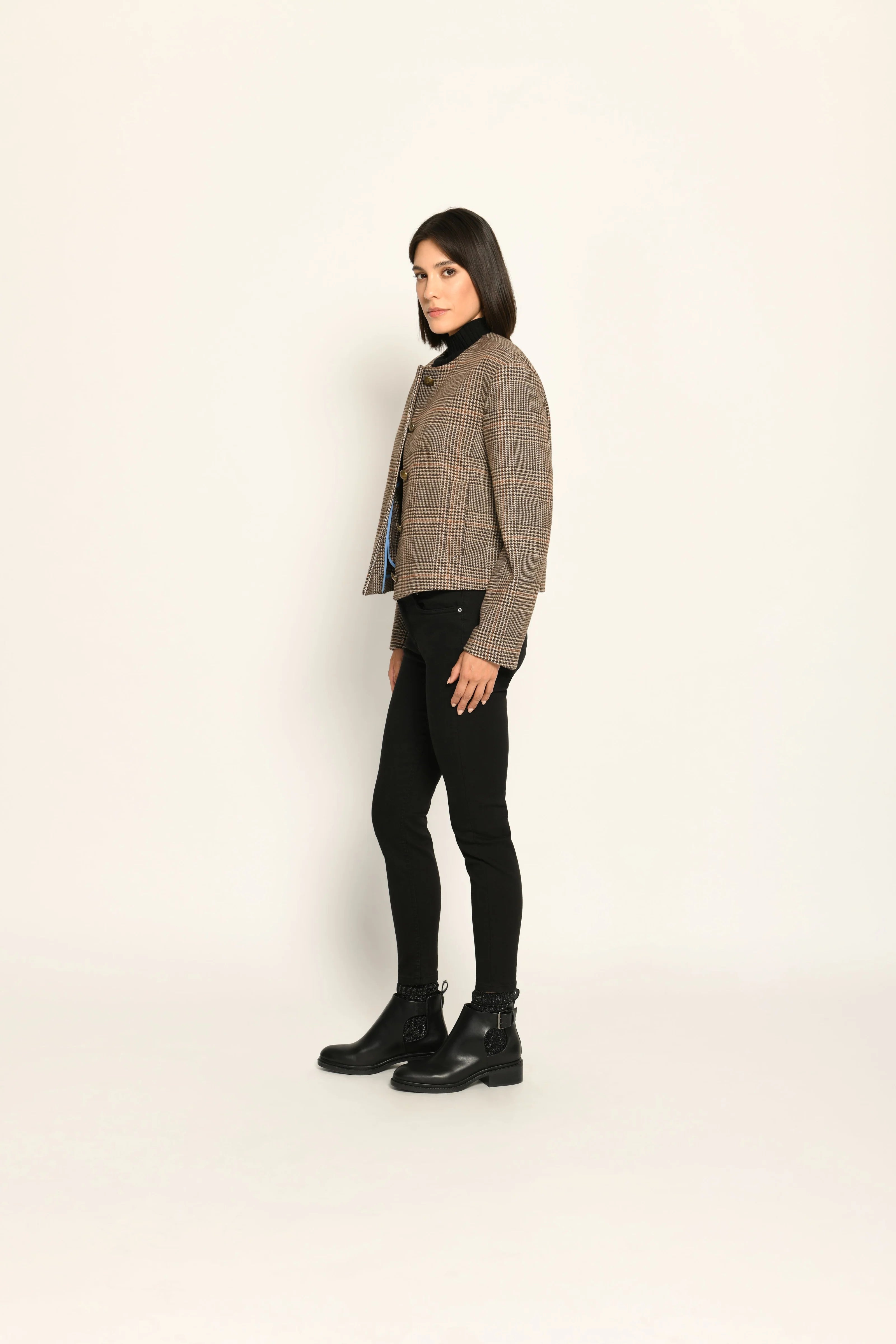 White Label Vintage Check Box Jacket