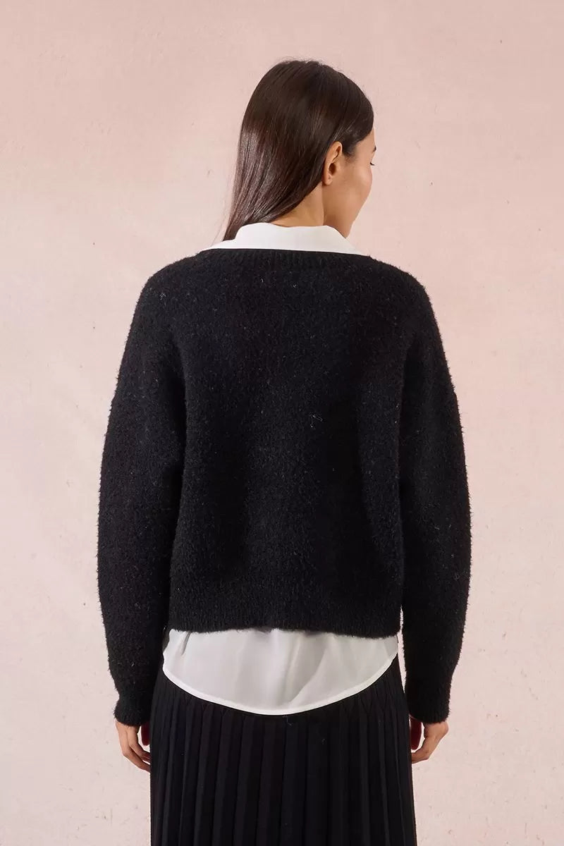 Molly Bracken Knitted cardigan, heart print