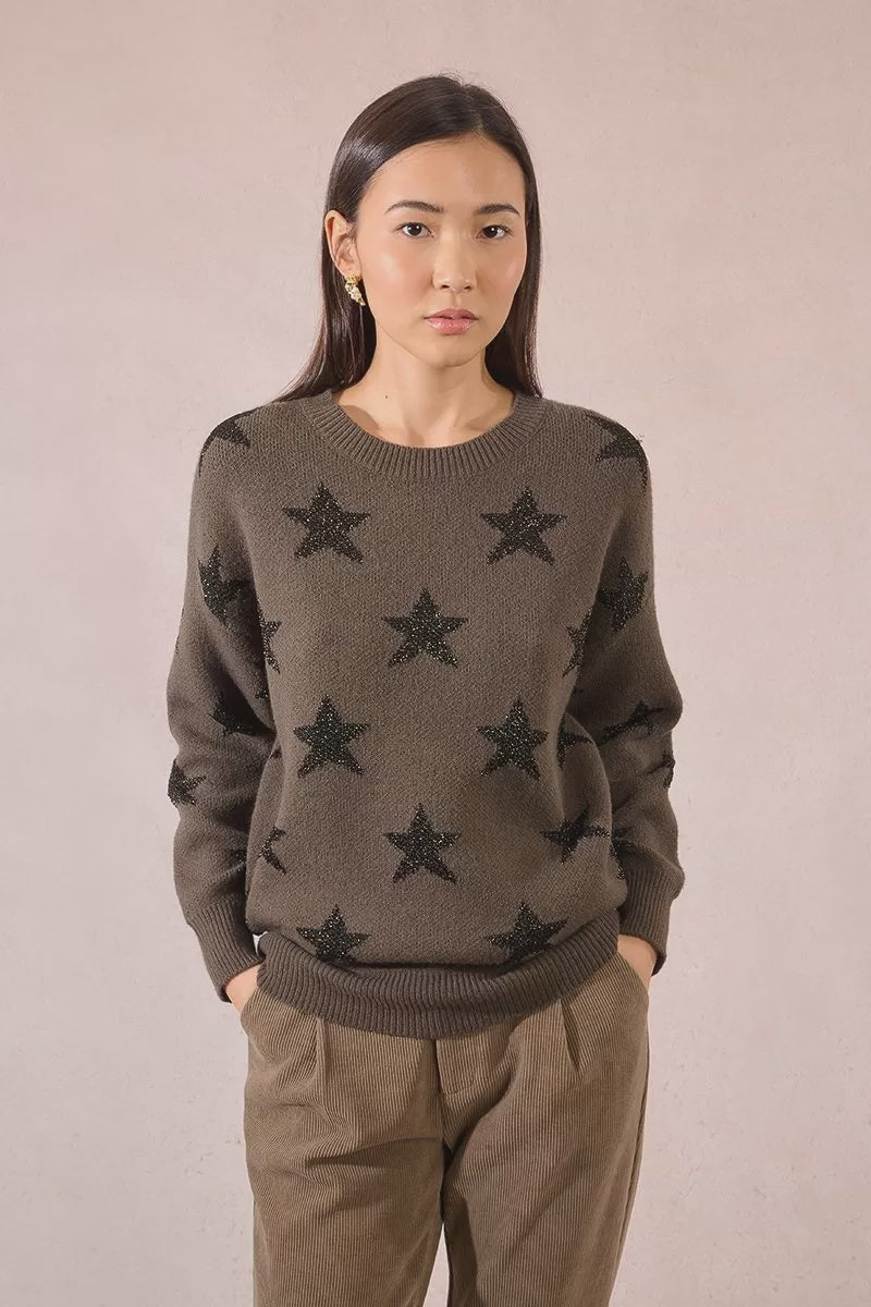 Molly Bracken Knitted sweater, glittery stars