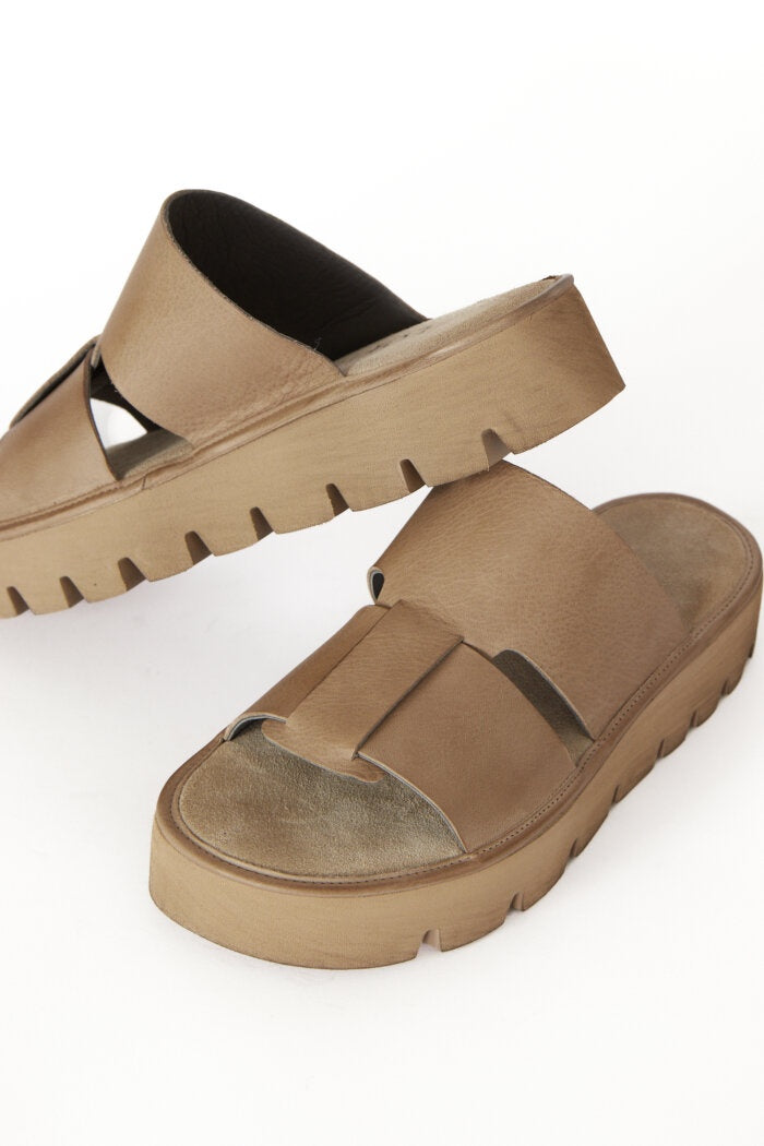 Lofina Sandal wide asymmetrical strap
