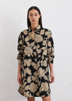 Marc O'Polo Relaxed print dress with TENCEL™ Lyocell