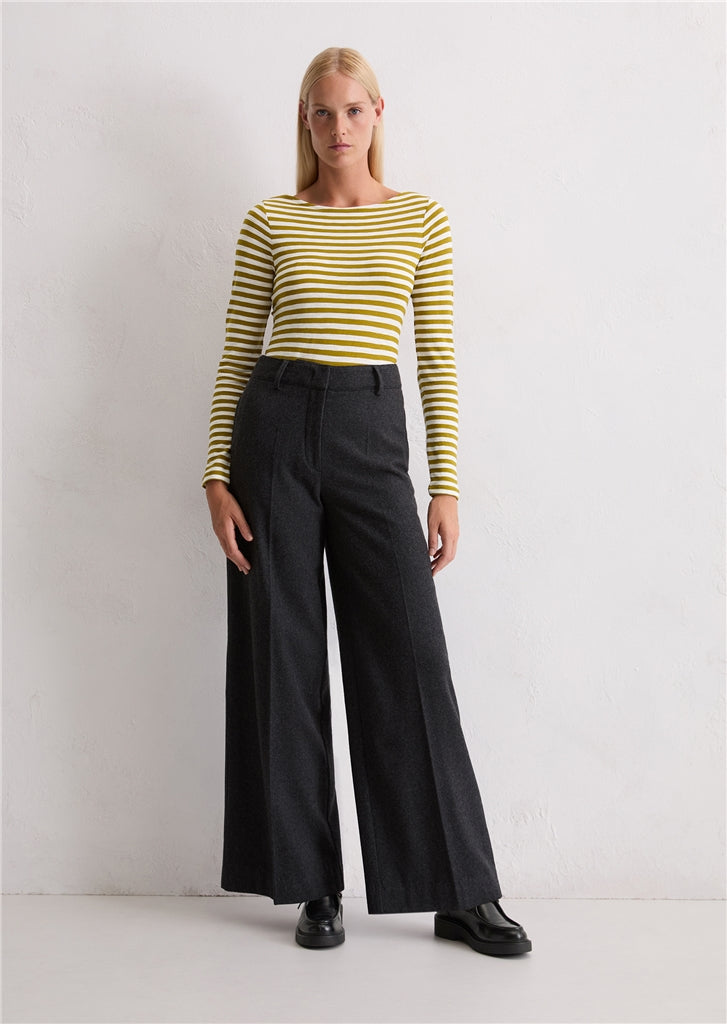 Marc O'Polo Longsleeve regular slub jersey stripe