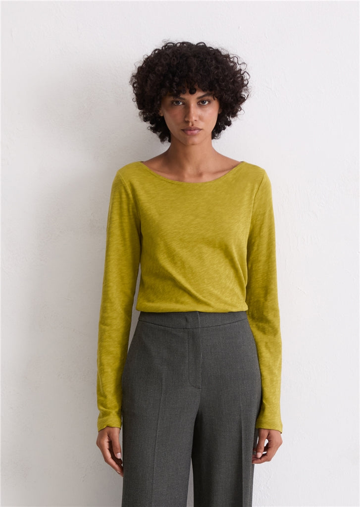 Marc O'Polo Longsleeve regular slub jersey