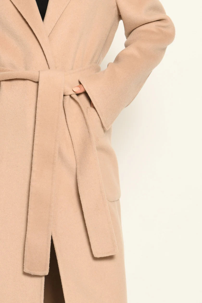 White Label Long coat with belt