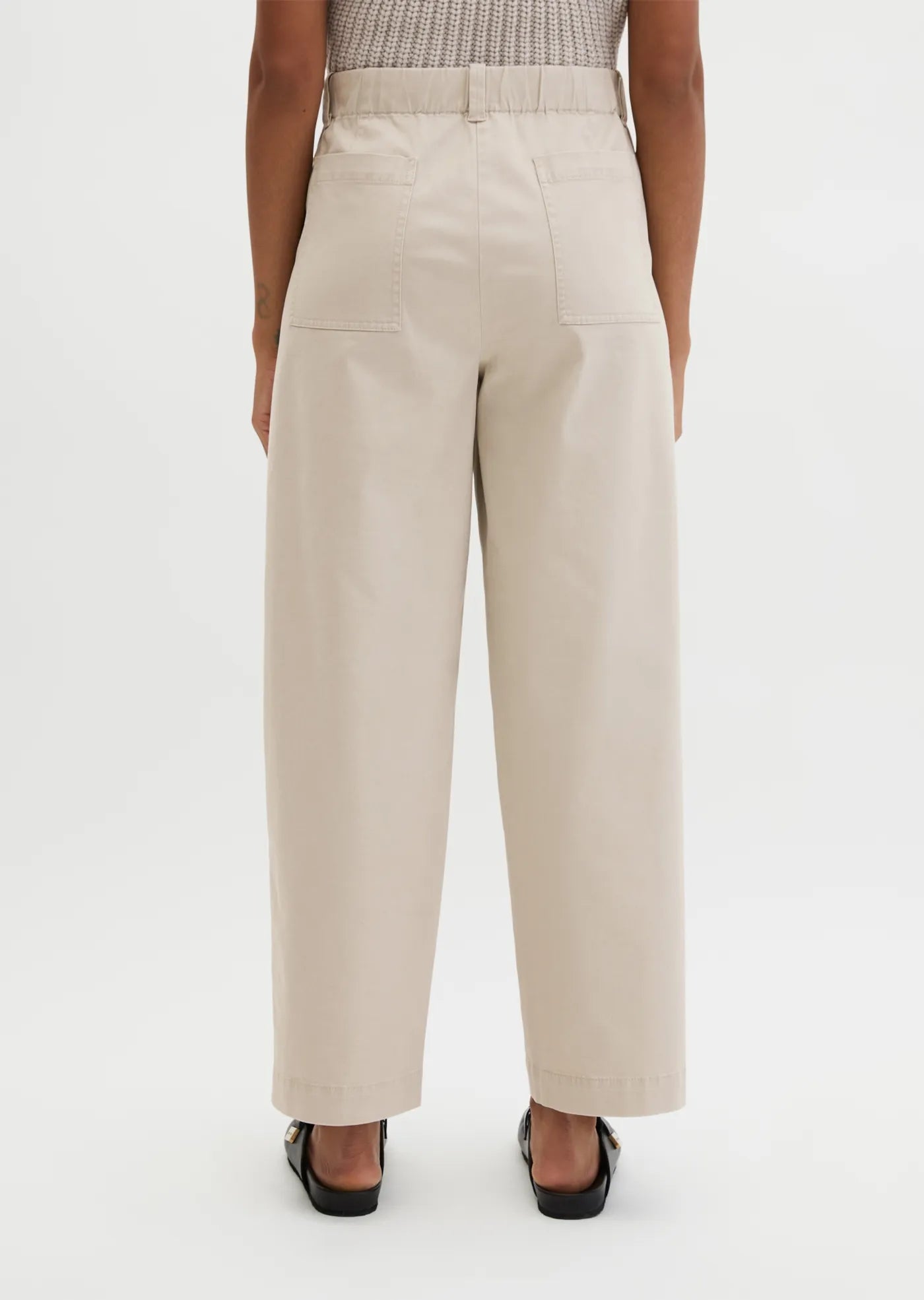 Marc O'Polo Barrel Pants made from brushed cotton twill