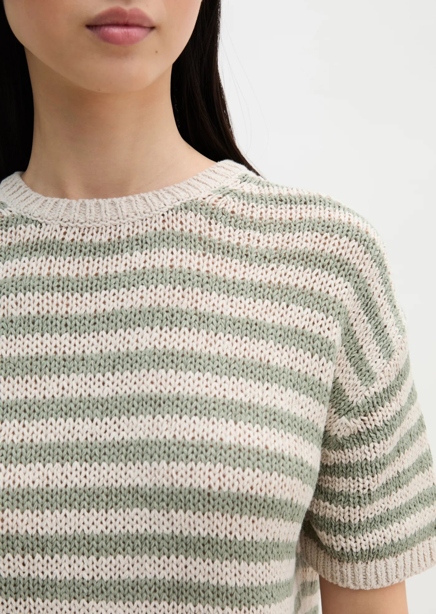 Marc O'Polo SHORT SLEEVE SWEATER LOOSE MADE FROM RIBBON YARN