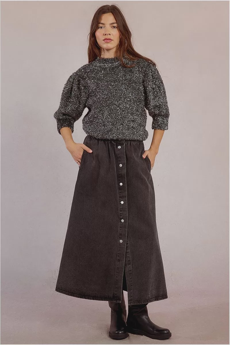 Molly Bracken Textured and iridescent sweater