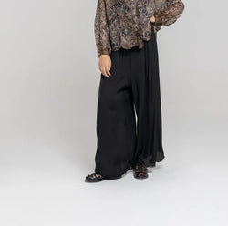 Sanctamuerte Palazzo Trousers Black