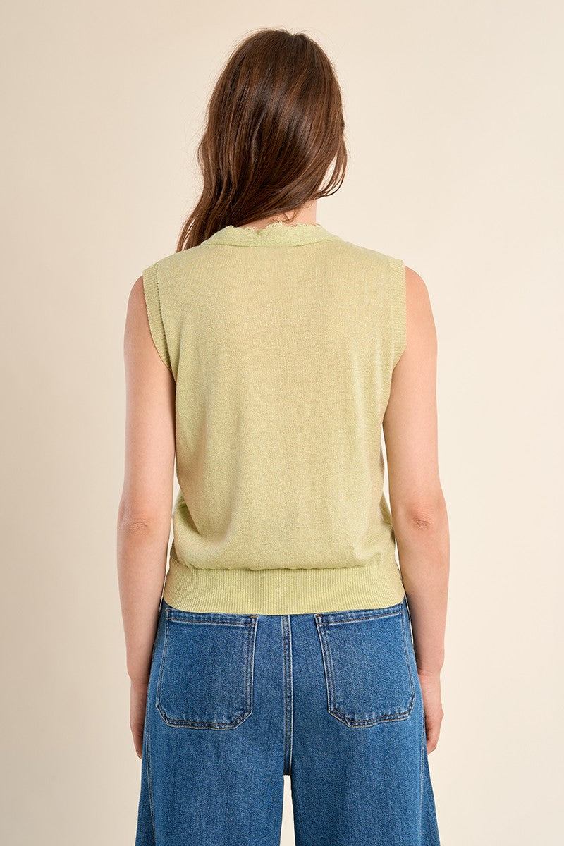 Molly Bracken Vest without sleeves, V-neck