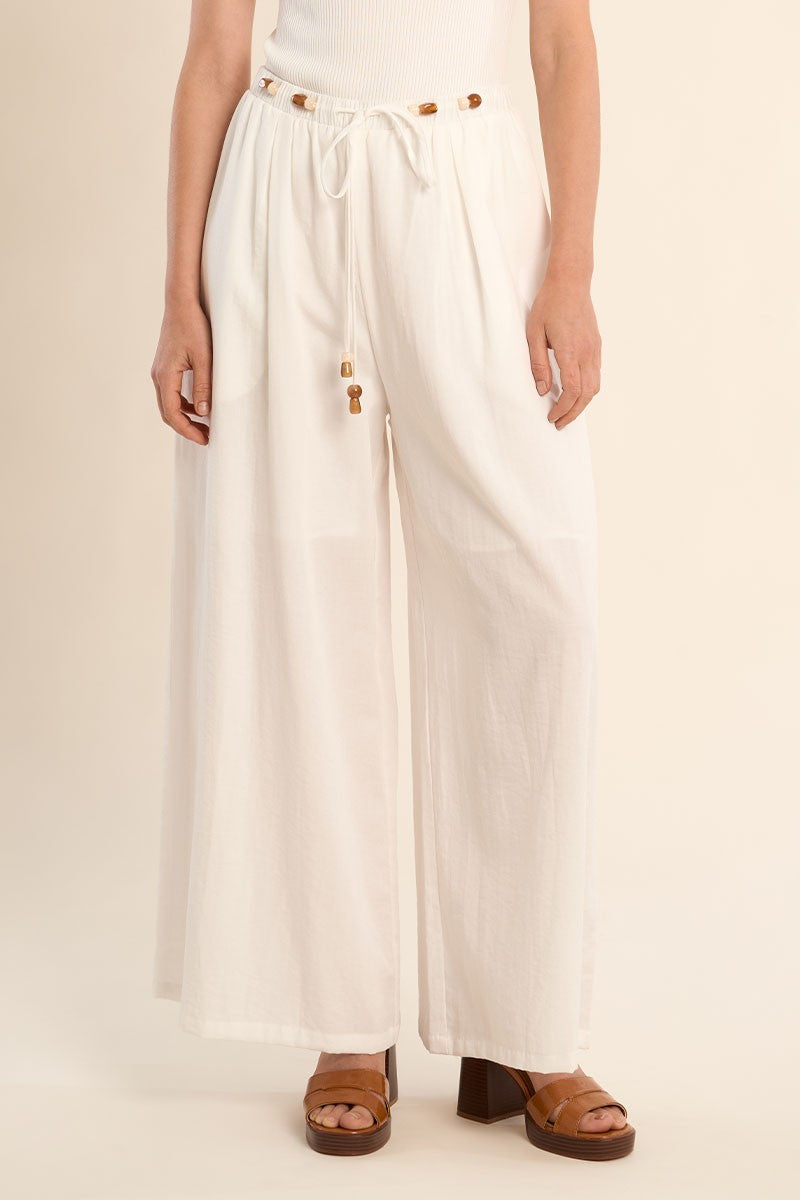 Molly Bracken Wide pants, beaded drawstrings