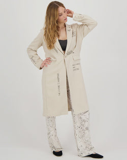 Me369 Rene Long Embroidered Jacket