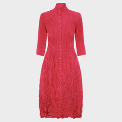 ALQUEMA Nehru Coat Dress Raspberry